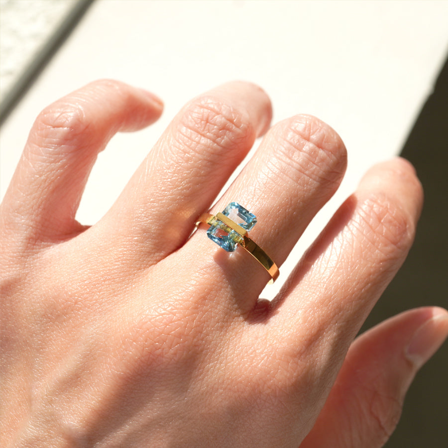 BAND RING AQUAMARINE #2747