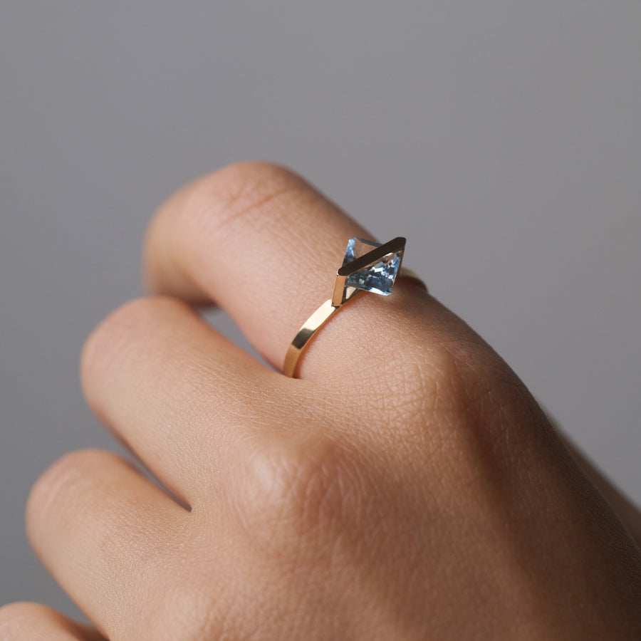 BAND RING AQUAMARINE#3929