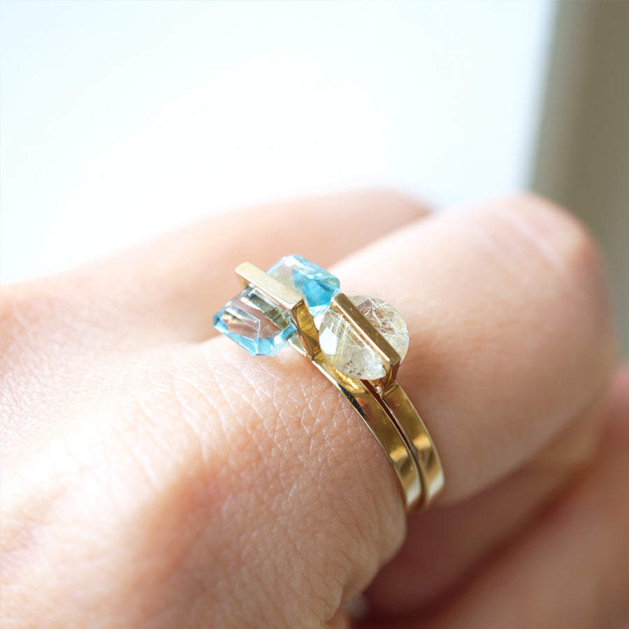 BAND RING AQUAMARINE #2930