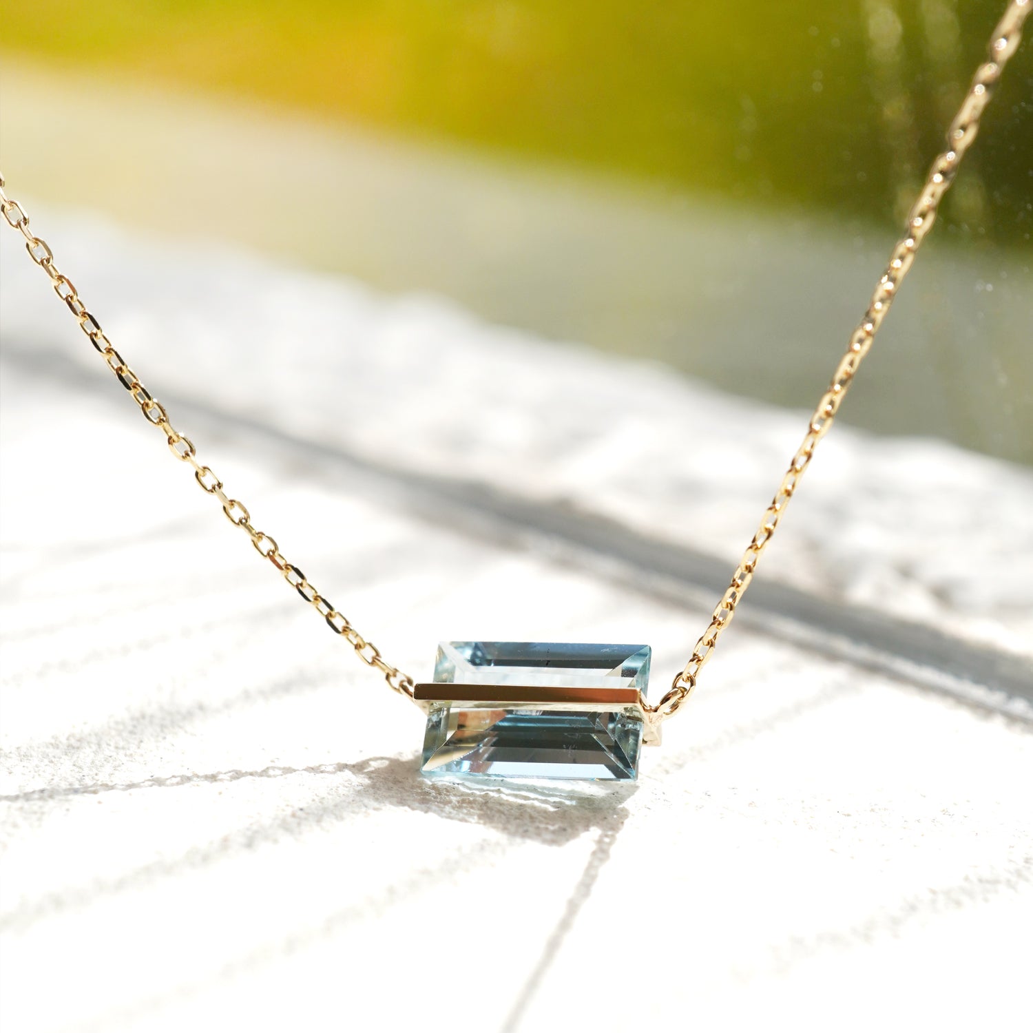 BAND NECKLACE AQUAMARINE #3335