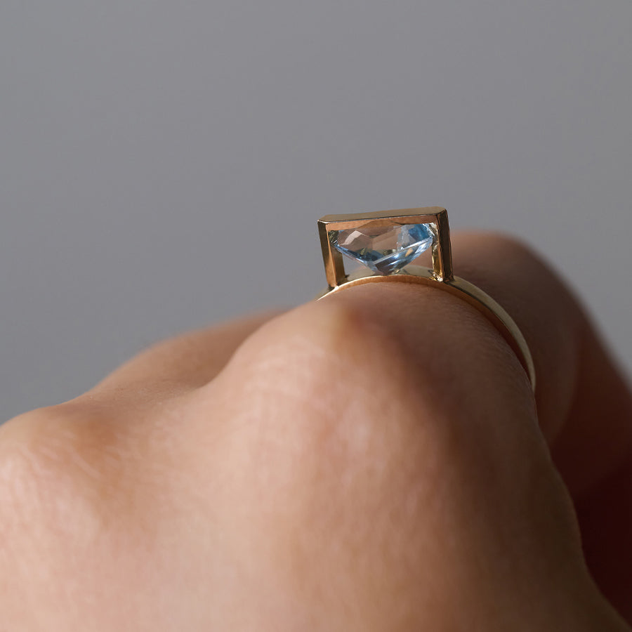 BAND RING AQUAMARINE#3929
