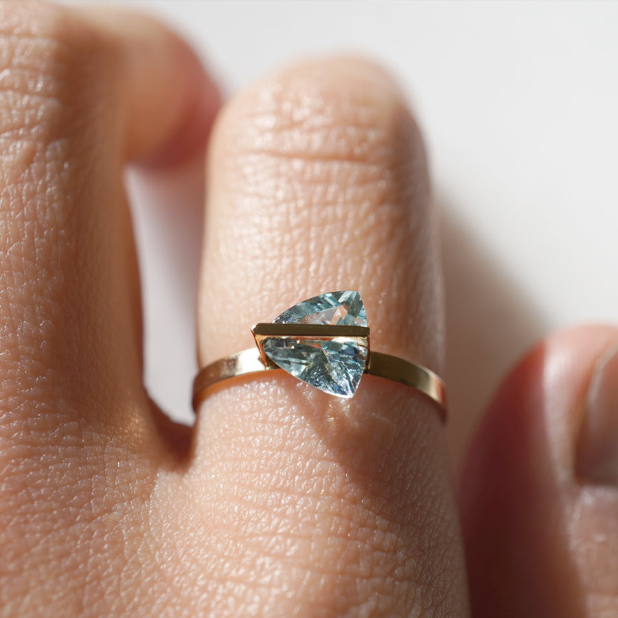 BAND RING AQUAMARINE#3786