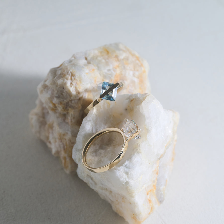 BAND RING AQUAMARINE#3929
