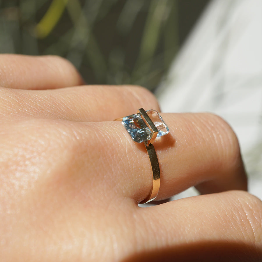BAND RING AQUAMARINE#3664