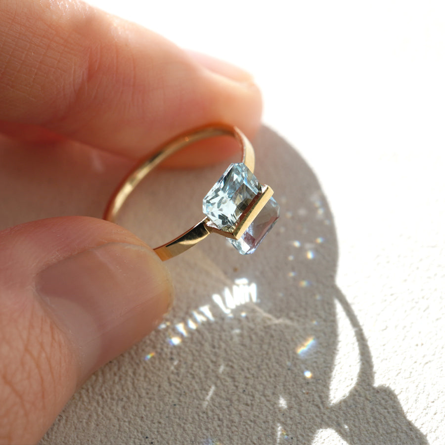 BAND RING AQUAMARINE#3664