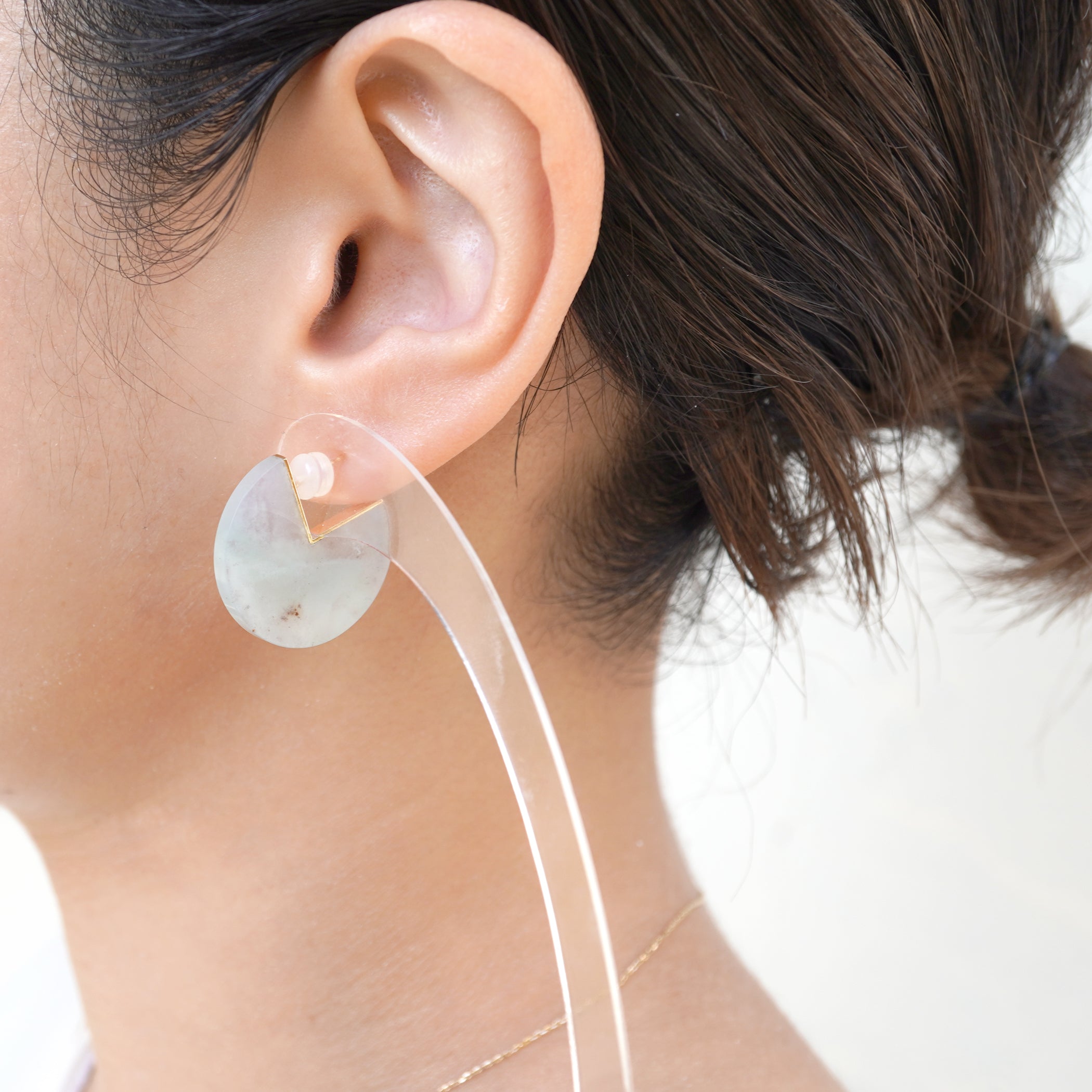 SLICE EARRINGS PAIR AQUAPRASE #3292