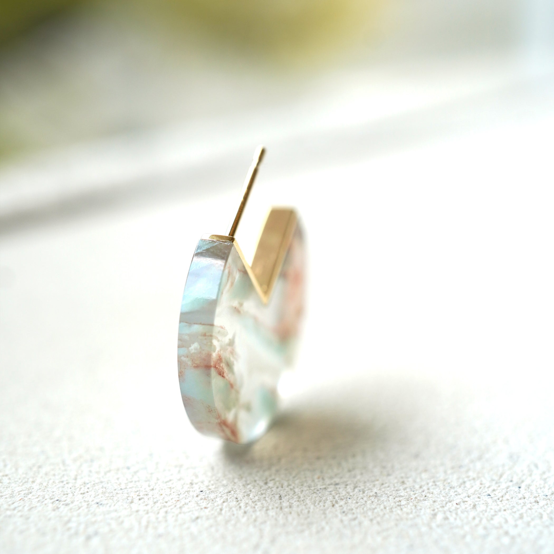 SLICE MINI EARRINGS SINGLE AQUAPRASE #3811