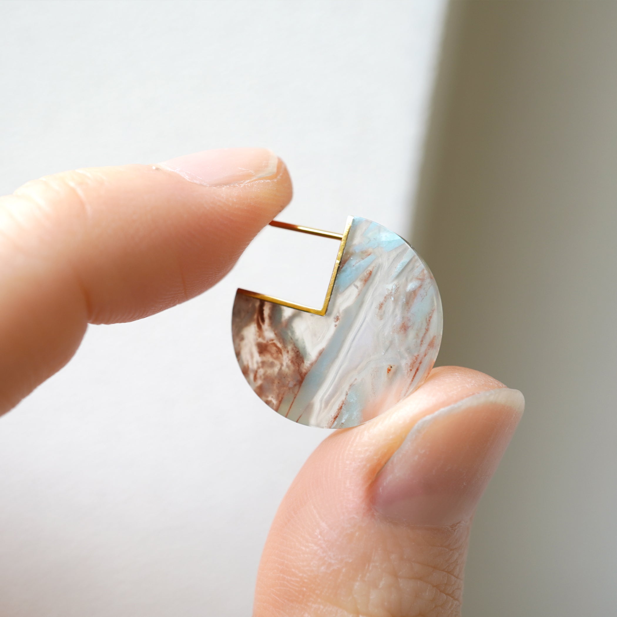 SLICE MINI EARRINGS SINGLE AQUAPRASE #3811