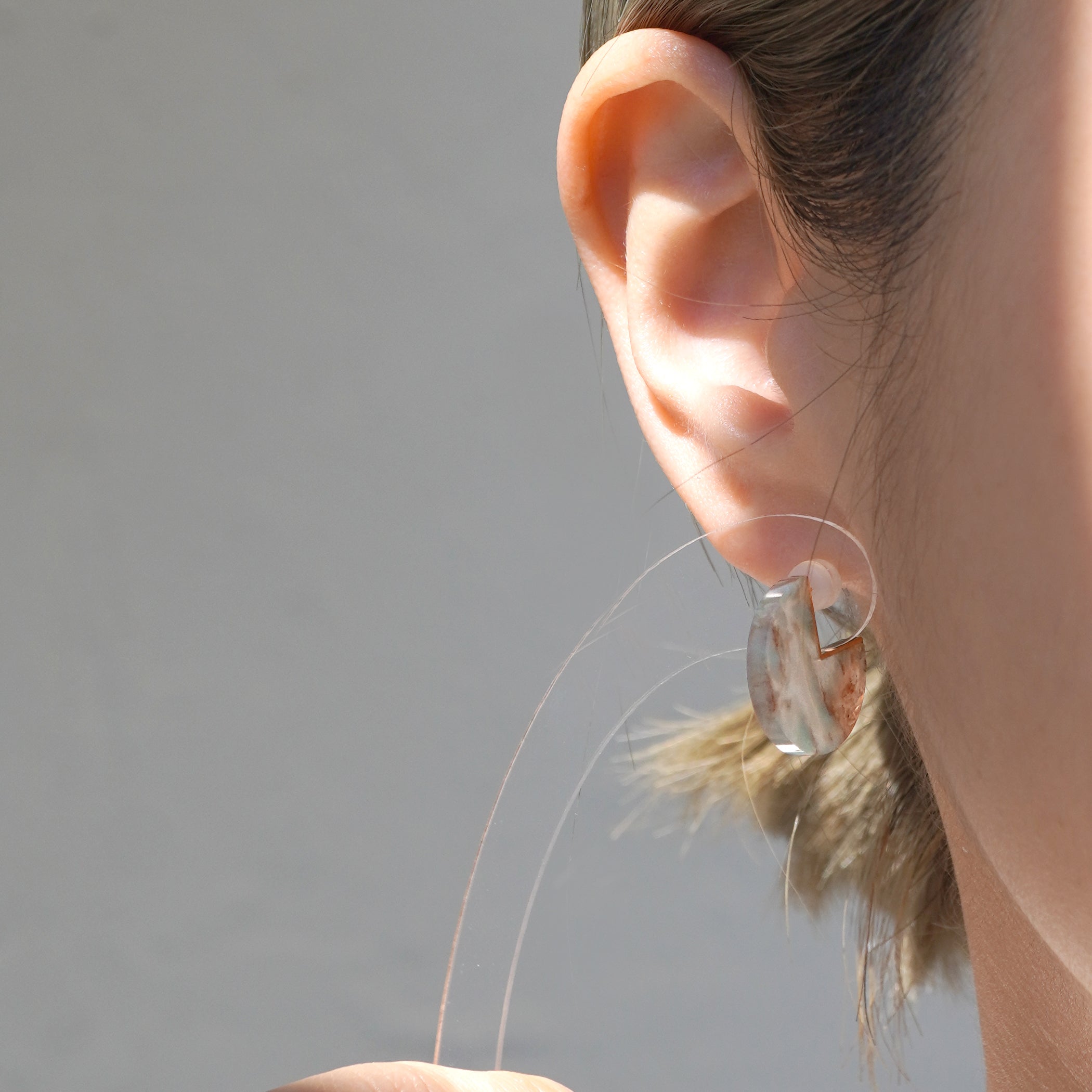 SLICE MINI EARRINGS SINGLE AQUAPRASE #3811