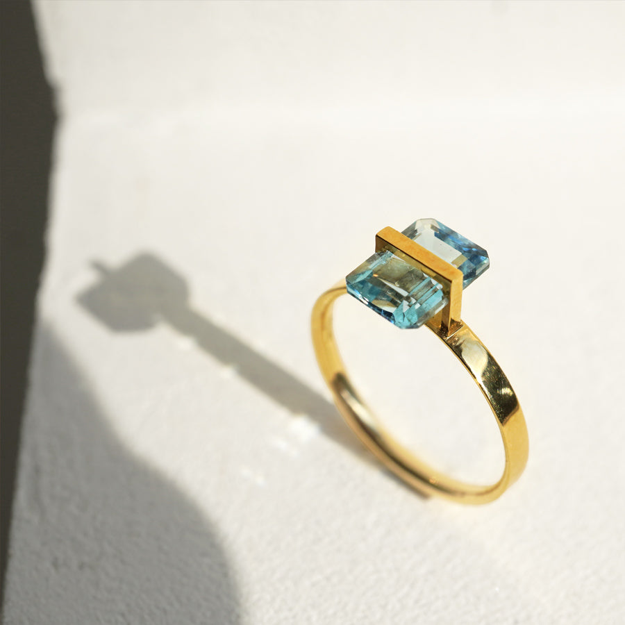 BAND RING AQUAMARINE #2747