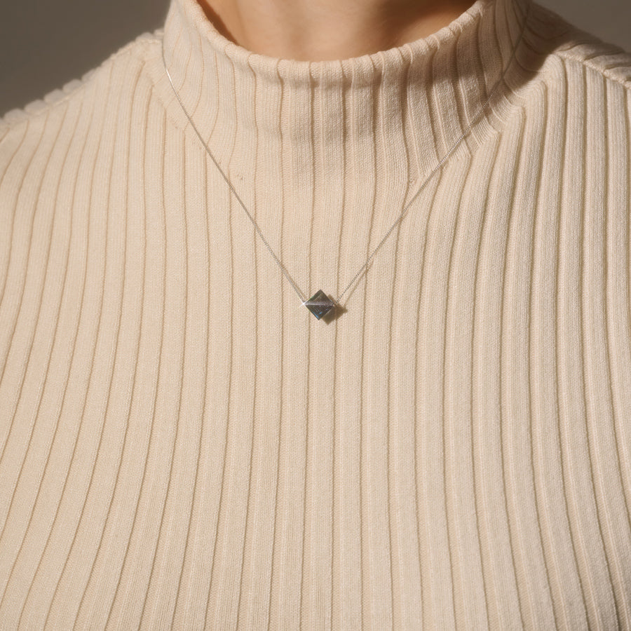 BAND NECKLACE BLUE TOPAZ #4117