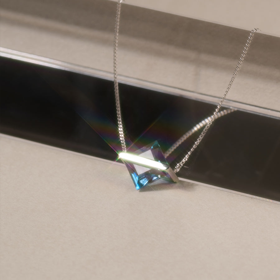 BAND NECKLACE BLUE TOPAZ #4117