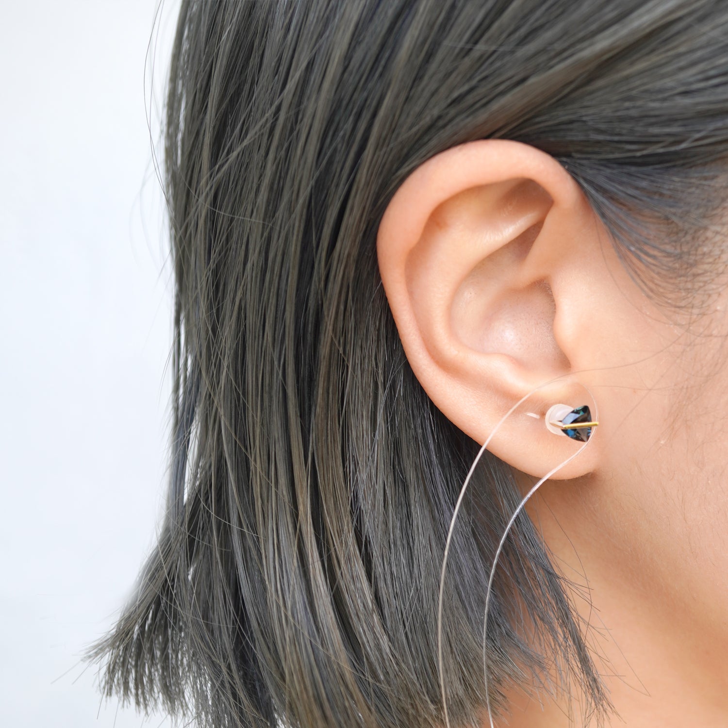 BAND EARRINGS BLUETOPAZ #3765