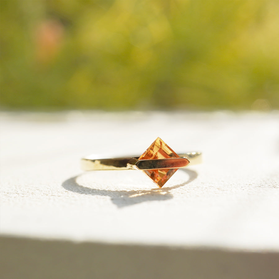 BAND RING CITRINE  #3190