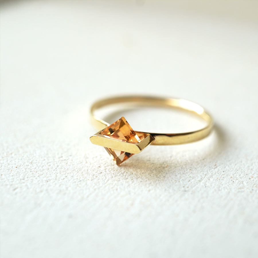 BAND RING CITRINE  #3190