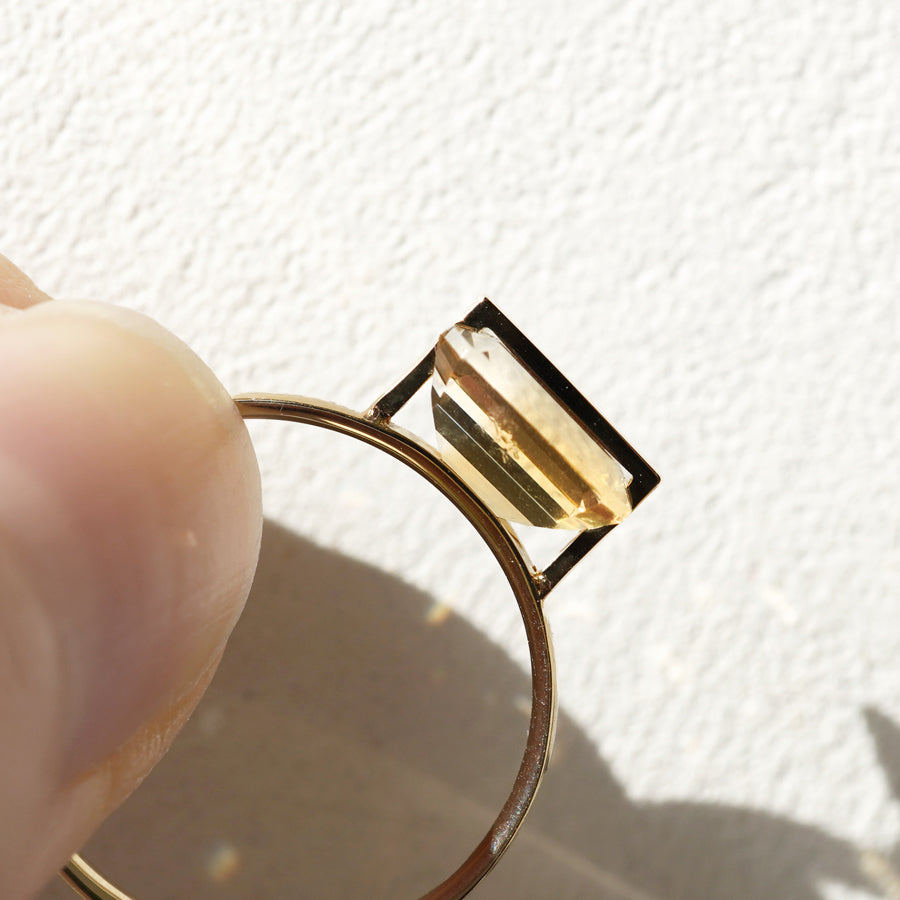 BAND RING CITRINE #3177