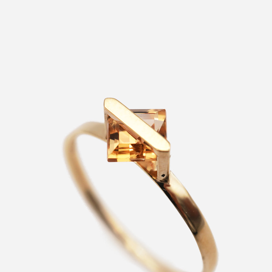 BAND RING CITRINE  #3190