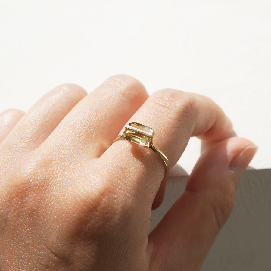BAND RING CITRINE #3177