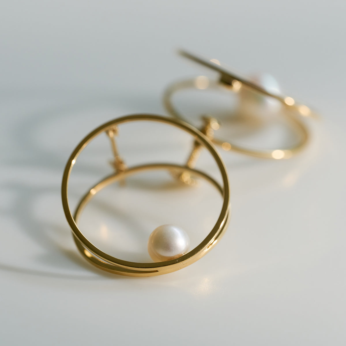 CLIP PEARL EARRING L