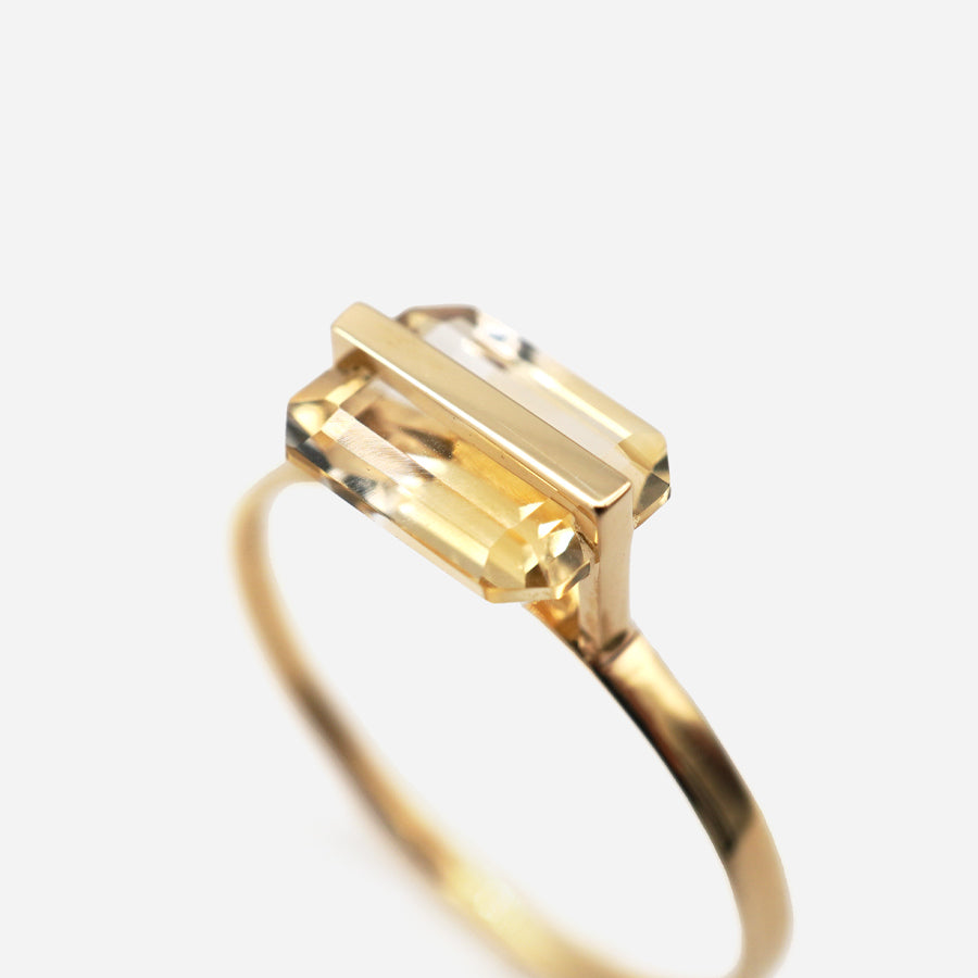 BAND RING CITRINE  #3177