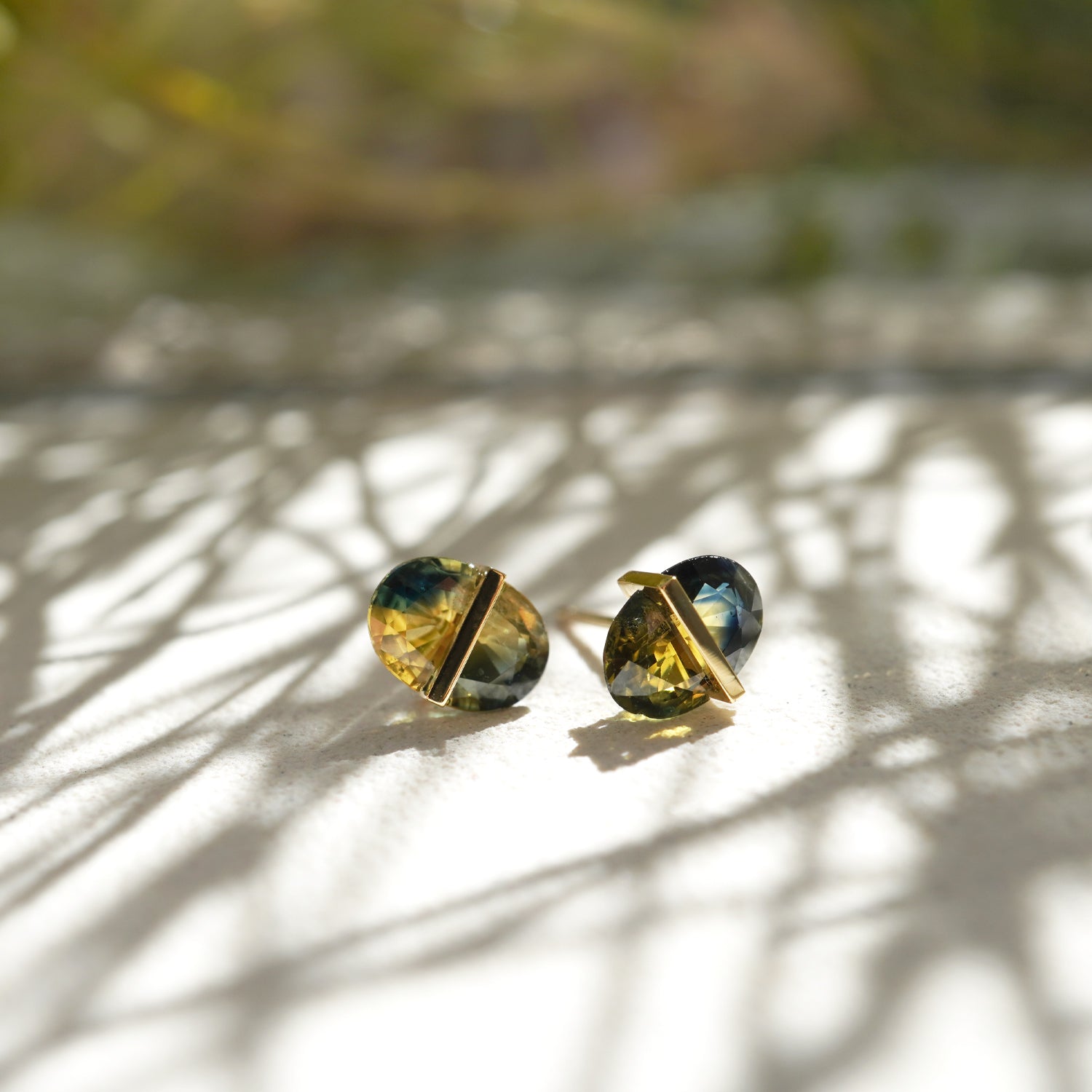 BAND EARRINGS SAPPHIRE #3829