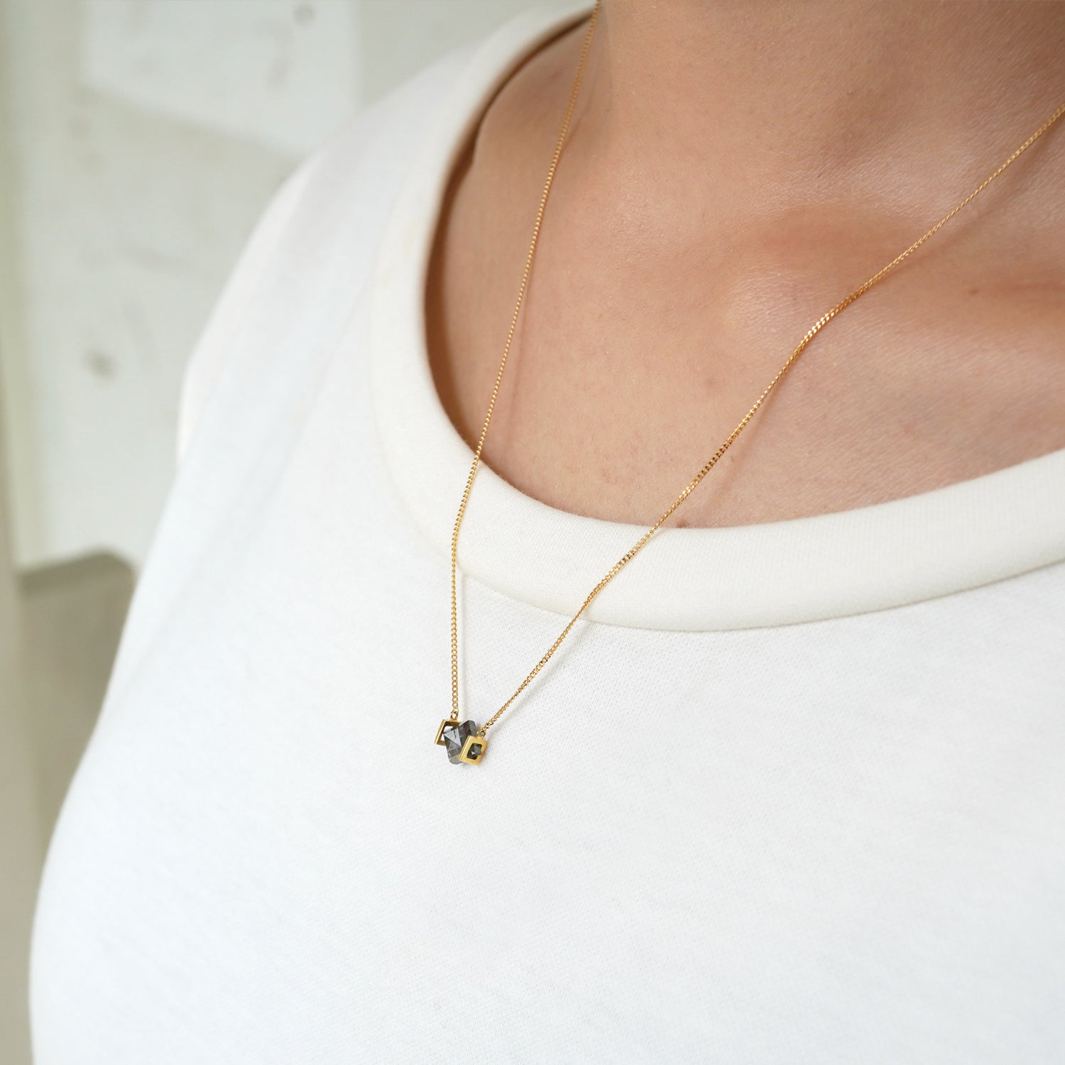 NATURAL DIAMOND NECKLACE #2831