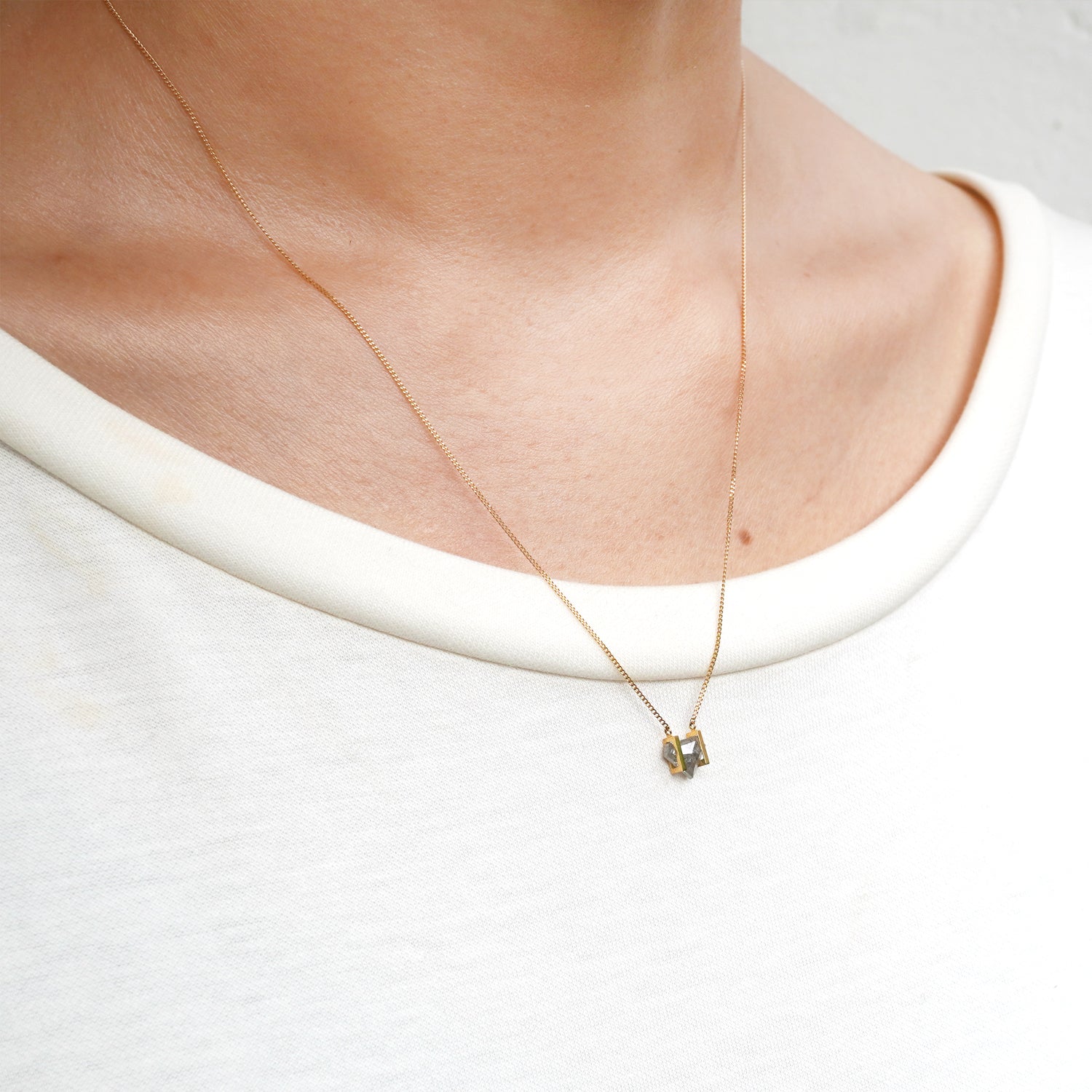 NATURAL DIAMOND NECKLACE #3022