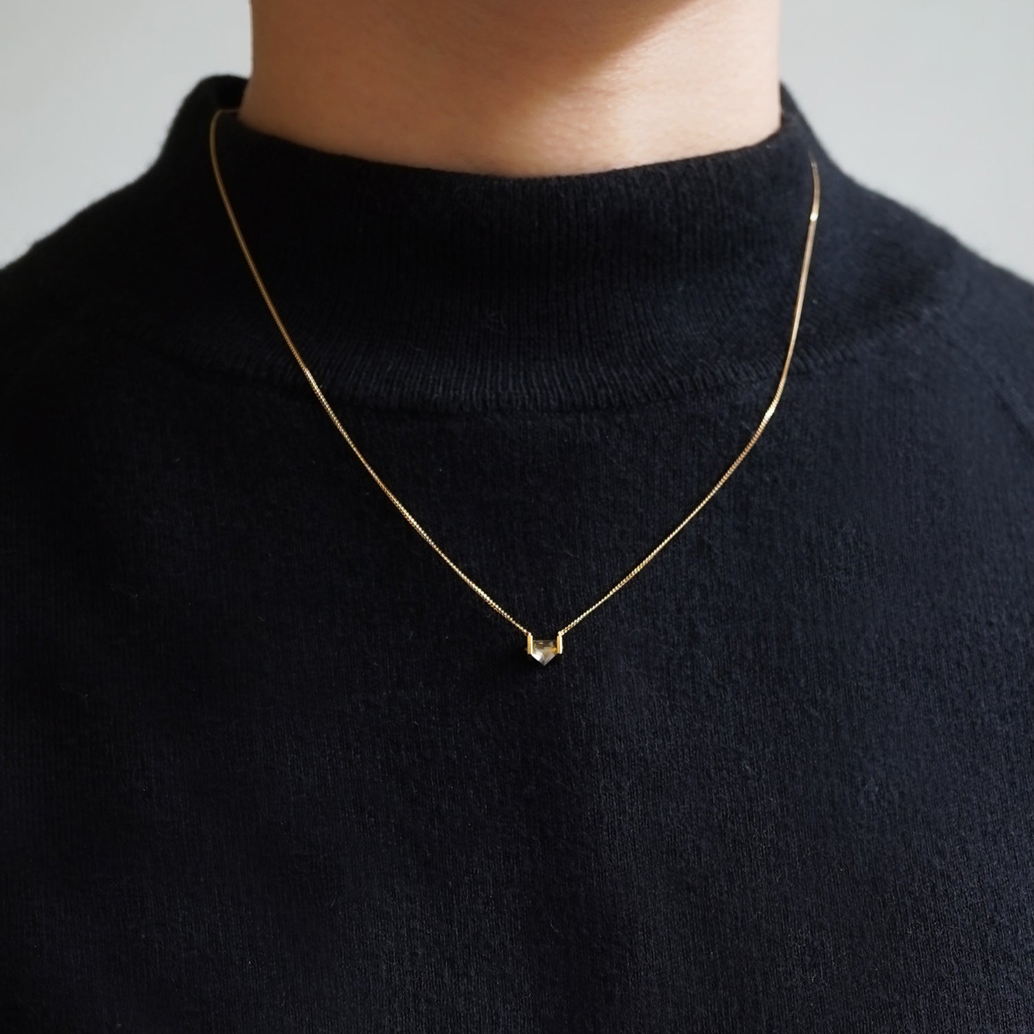 NATURAL DIAMOND NECKLACE 0.46ct #3504