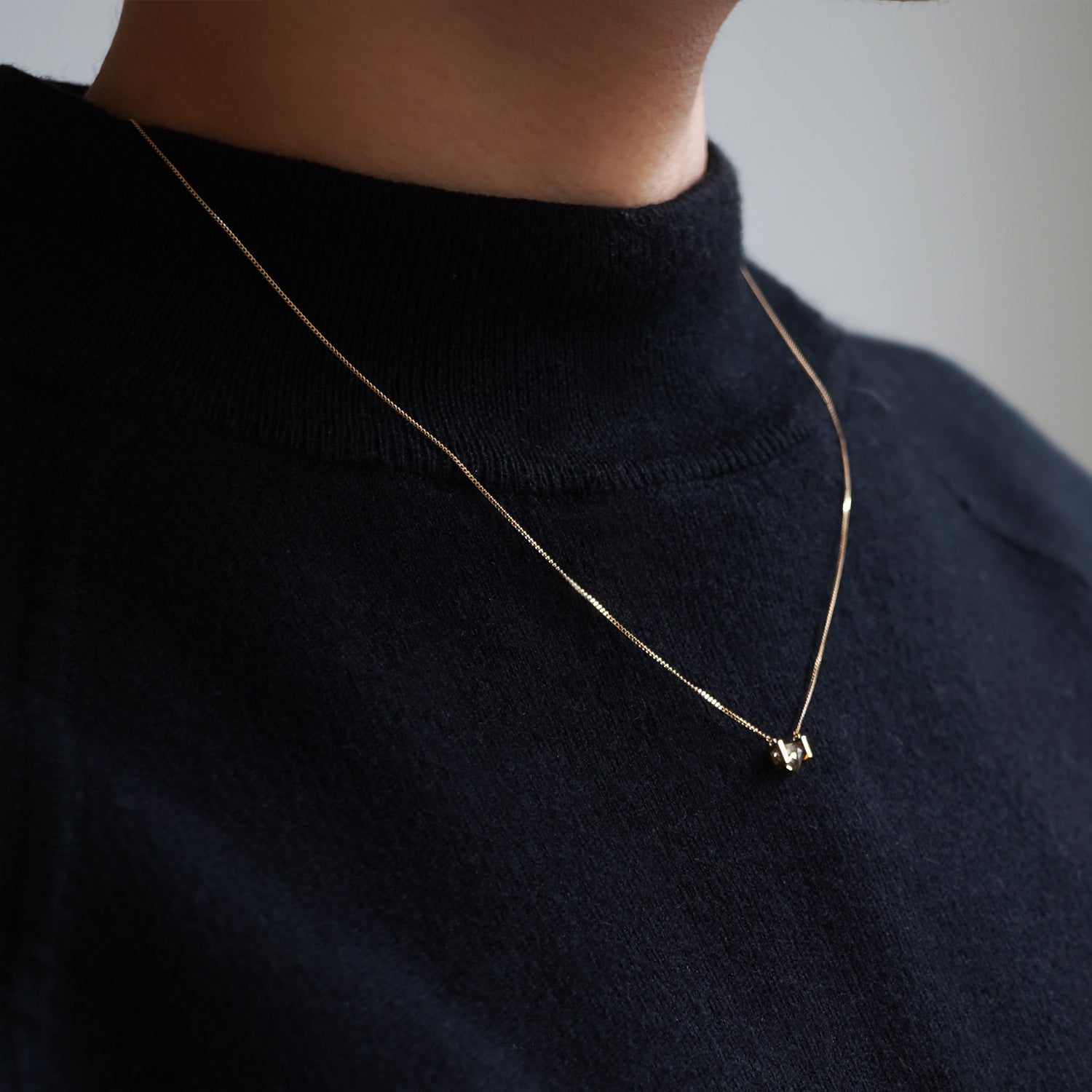 NATURAL DIAMOND NECKLACE 0.46ct #3504