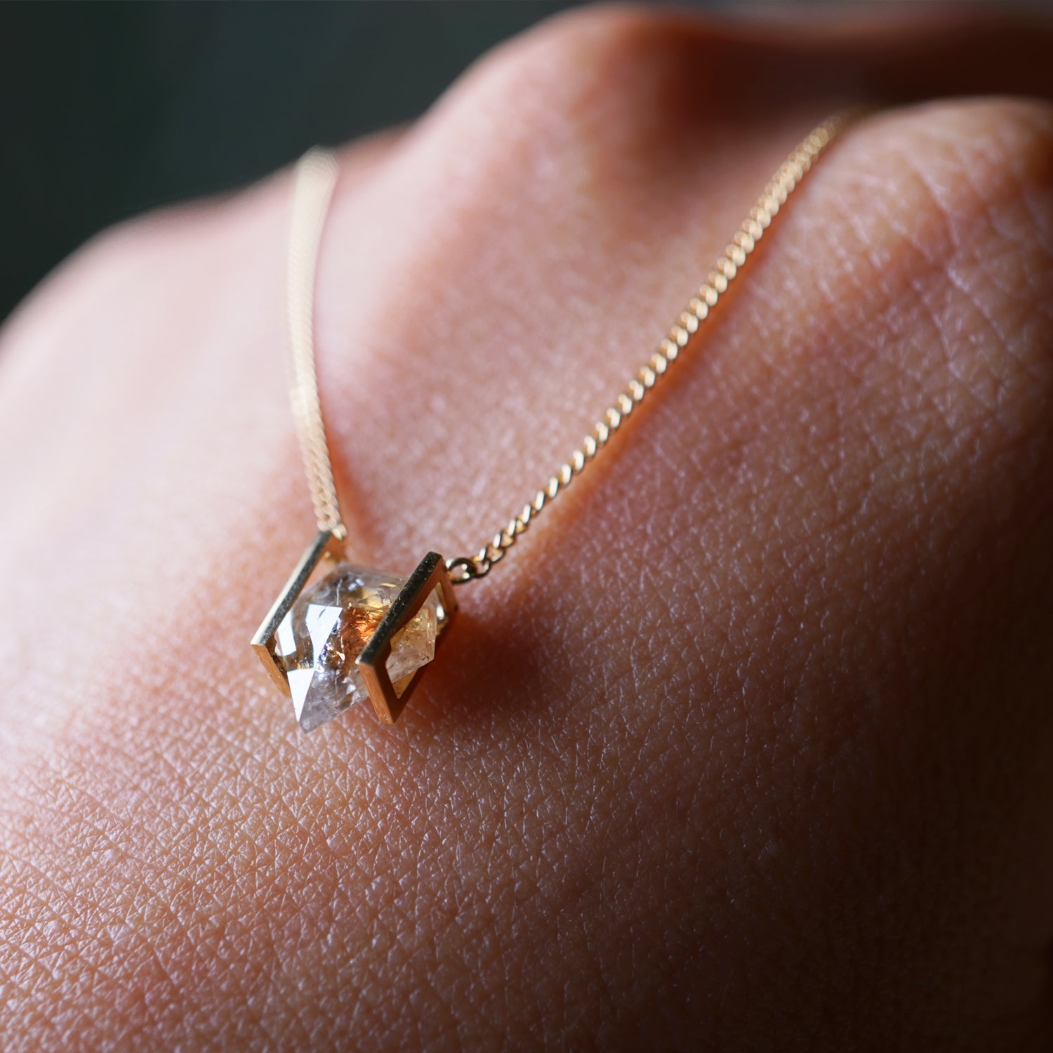 NATURAL DIAMOND NECKLACE 1.07ct #2959