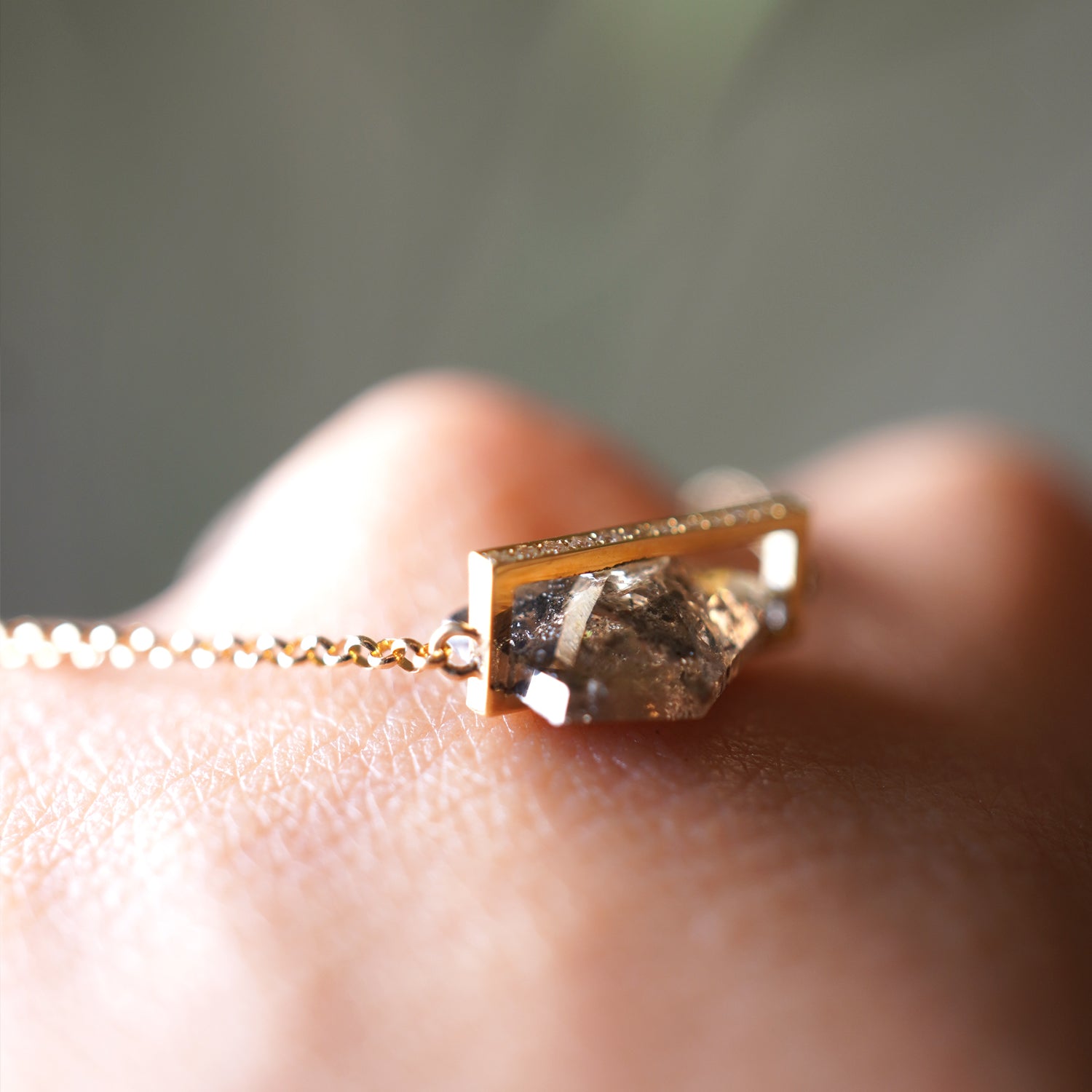 NATURAL DIAMOND NECKLACE 0.46ct #3524