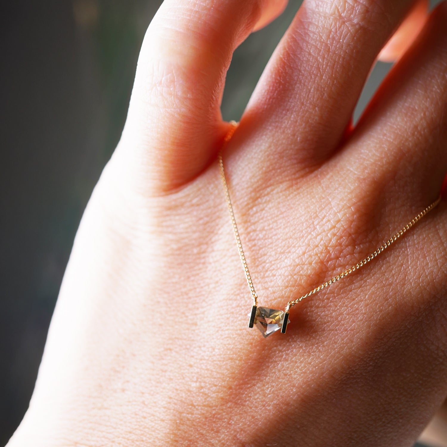 NATURAL DIAMOND NECKLACE 0.46ct #3504