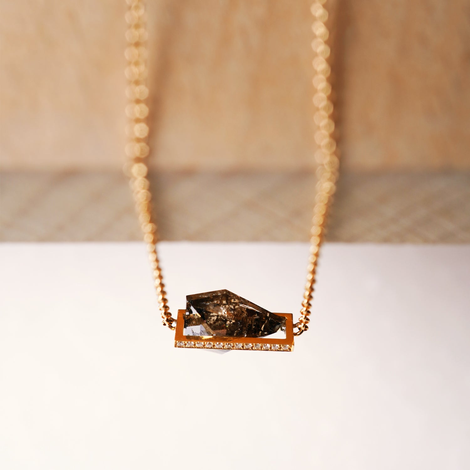 NATURAL DIAMOND NECKLACE 0.46ct #3524