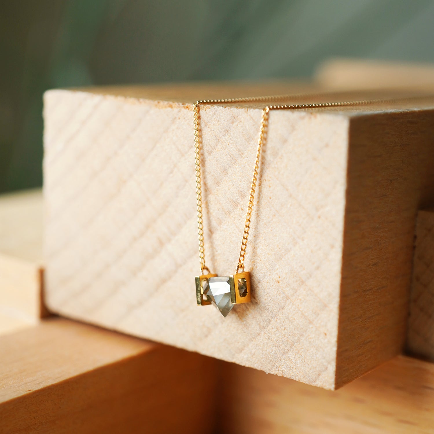 NATURAL DIAMOND NECKLACE 0.46ct #3504