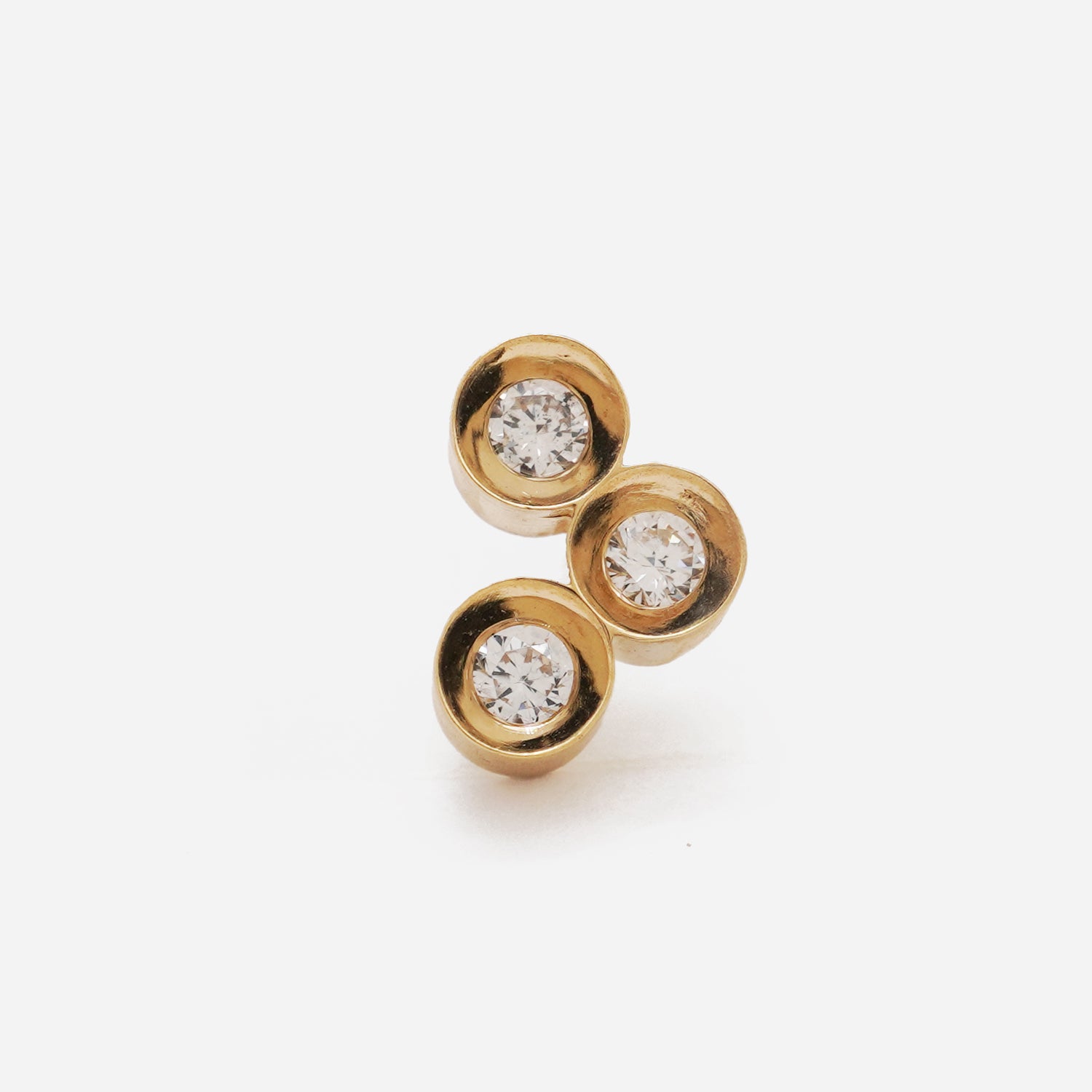 SPOT EARRING (3 diamonds)