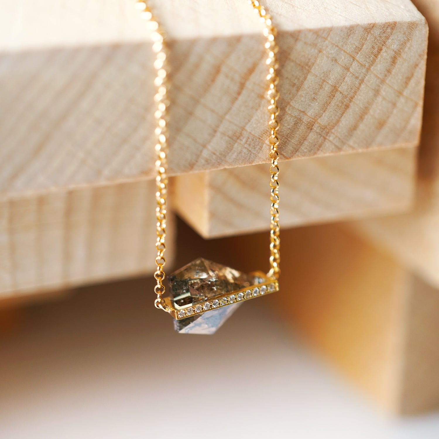 NATURAL DIAMOND NECKLACE 0.46ct #3524