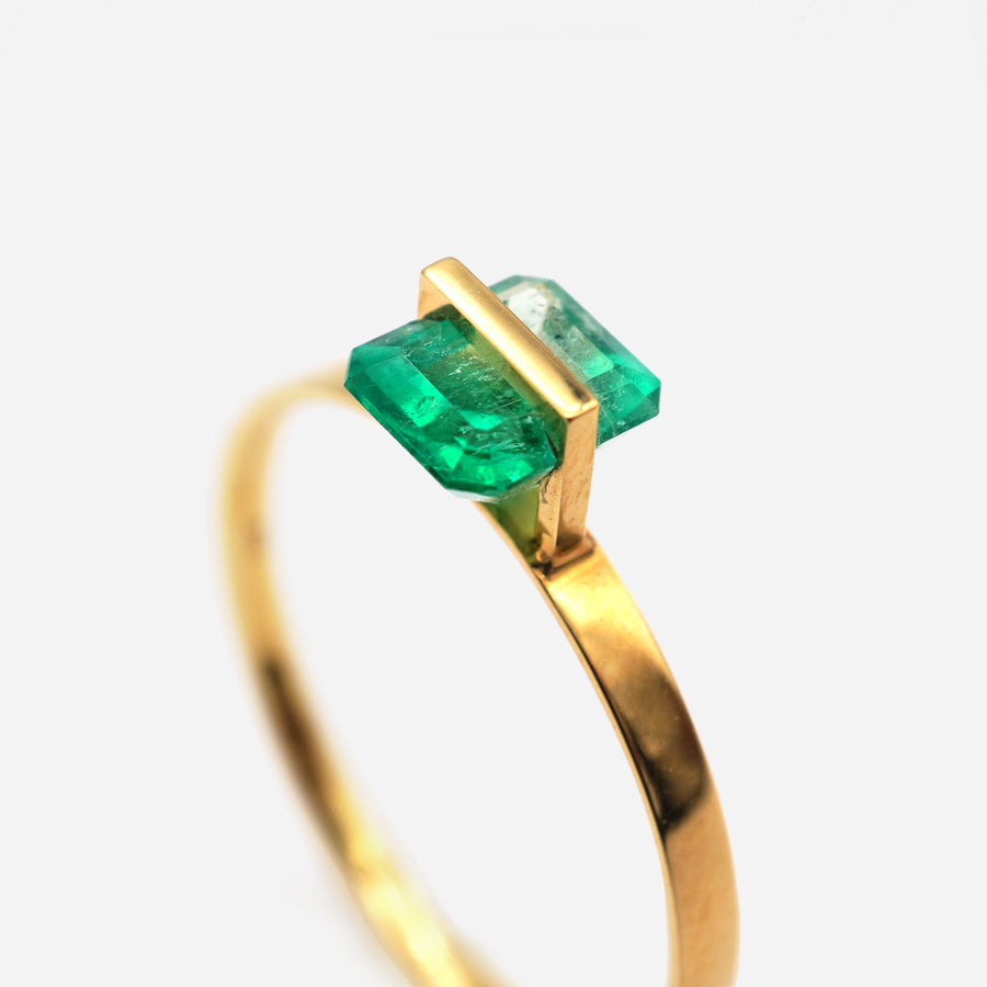 BAND RING EMERALD#3548