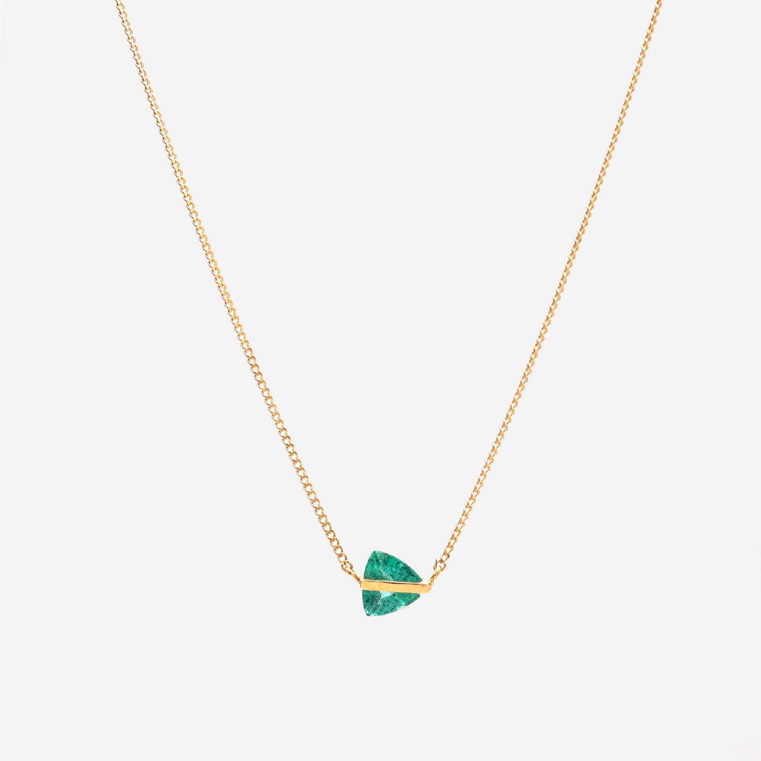 BAND NECKLACE EMERALD #3958