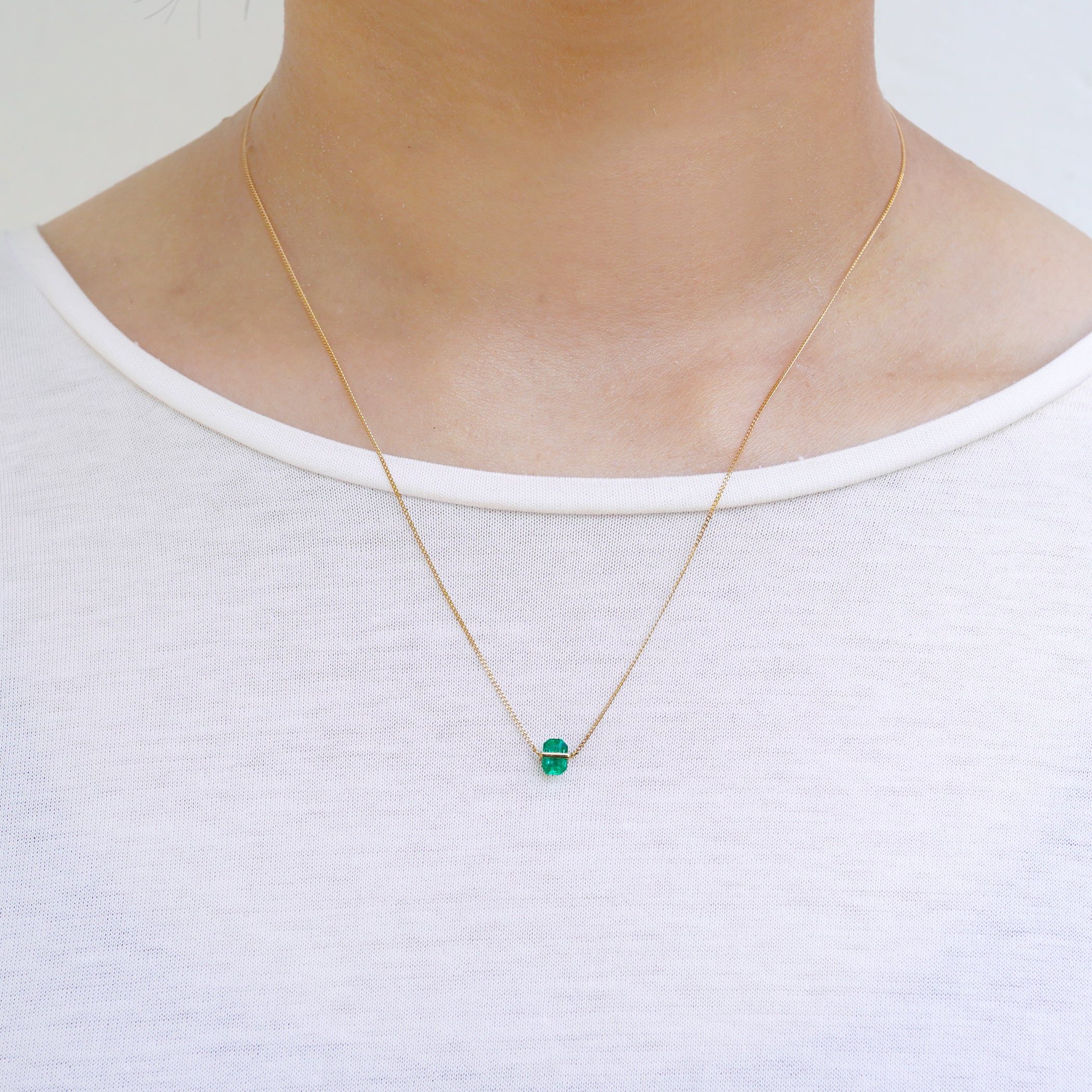 BAND NECKLACE EMERALD #3262
