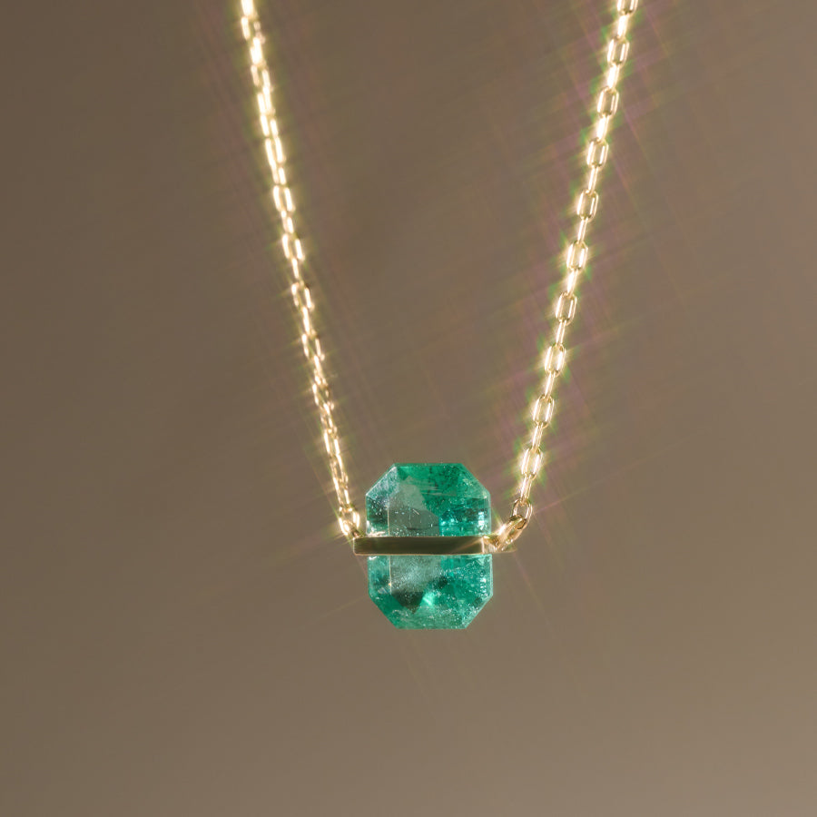 BAND NECKLACE EMERALD #4045