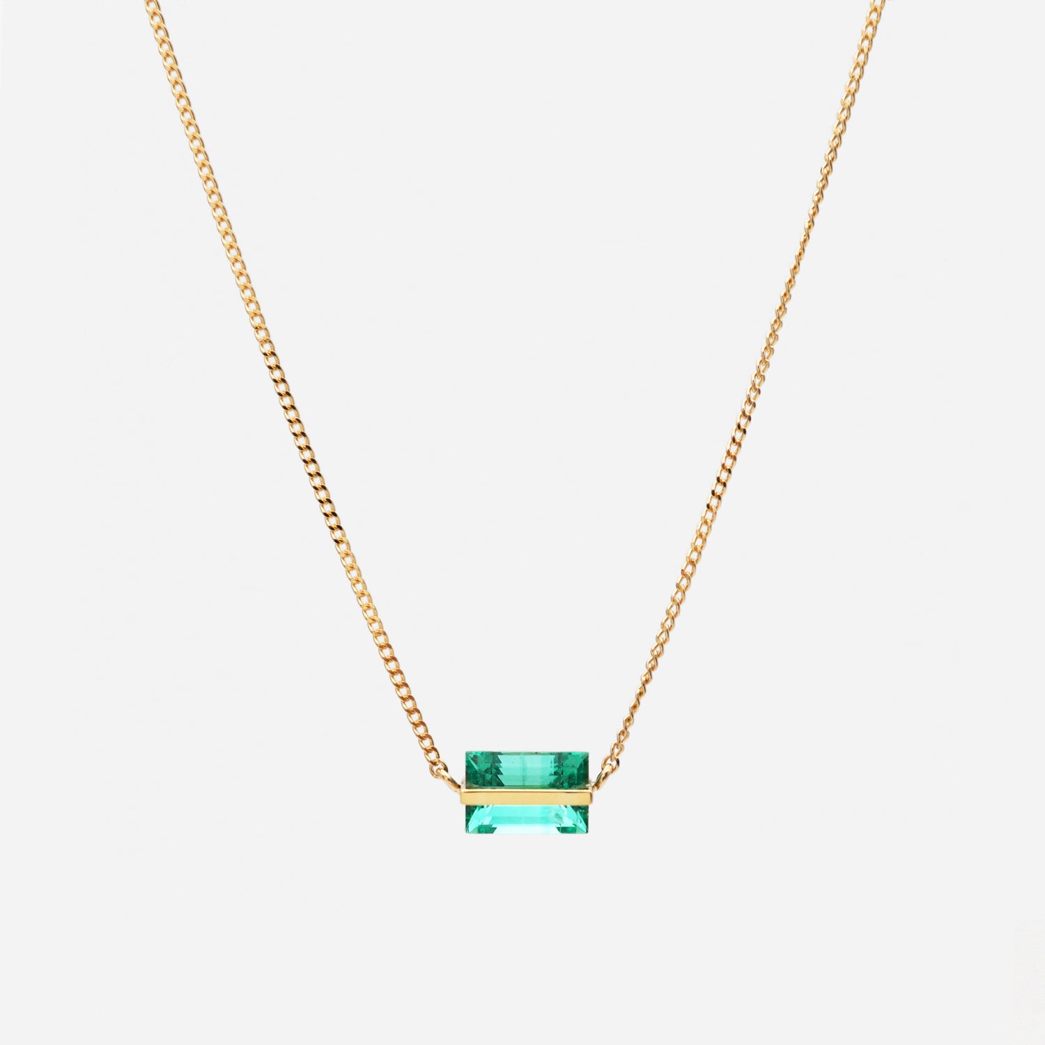 BAND NECKLACE EMERALD #3793