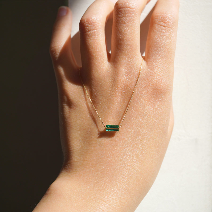 BAND NECKLACE EMERALD #3846