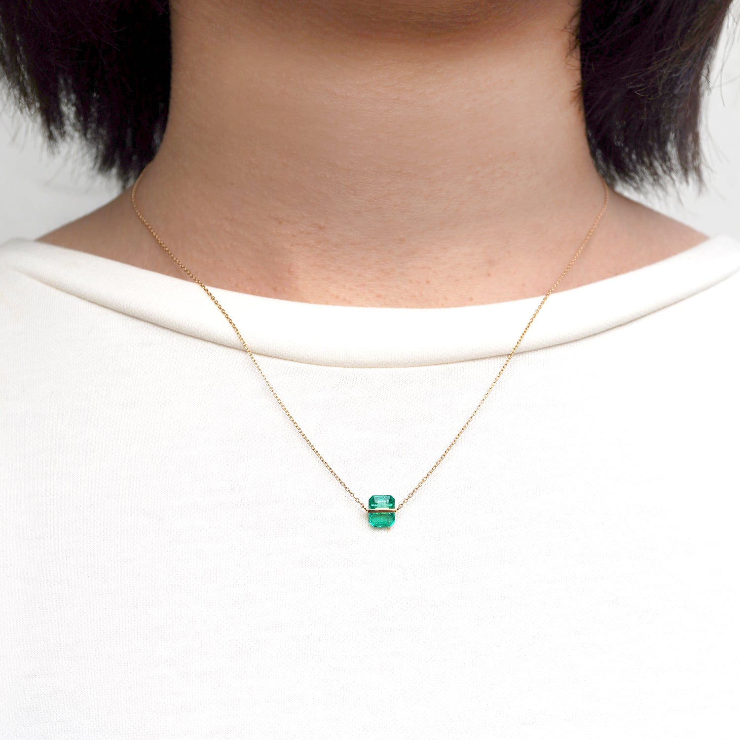 BAND NECKLACE EMERALD #3210