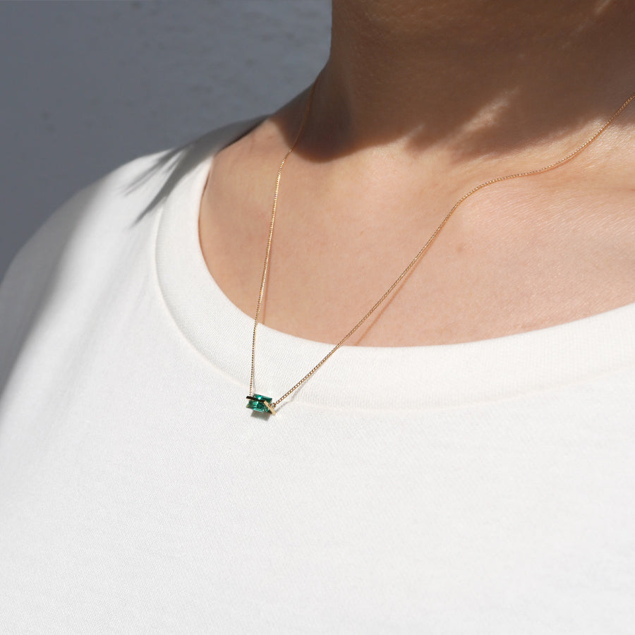BAND NECKLACE EMERALD #3793