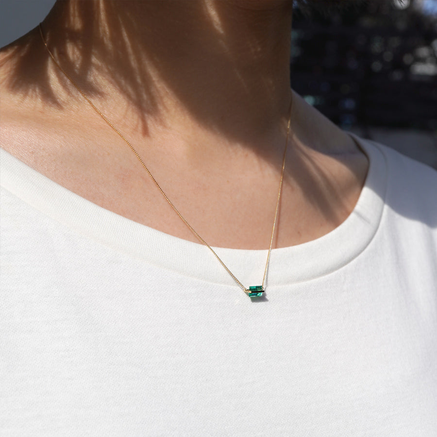 BAND NECKLACE EMERALD #3793