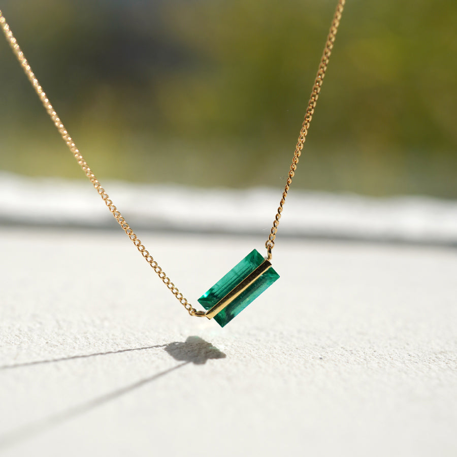 BAND NECKLACE EMERALD #3846