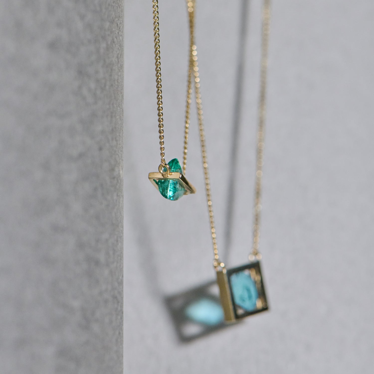 BAND NECKLACE EMERALD #3958