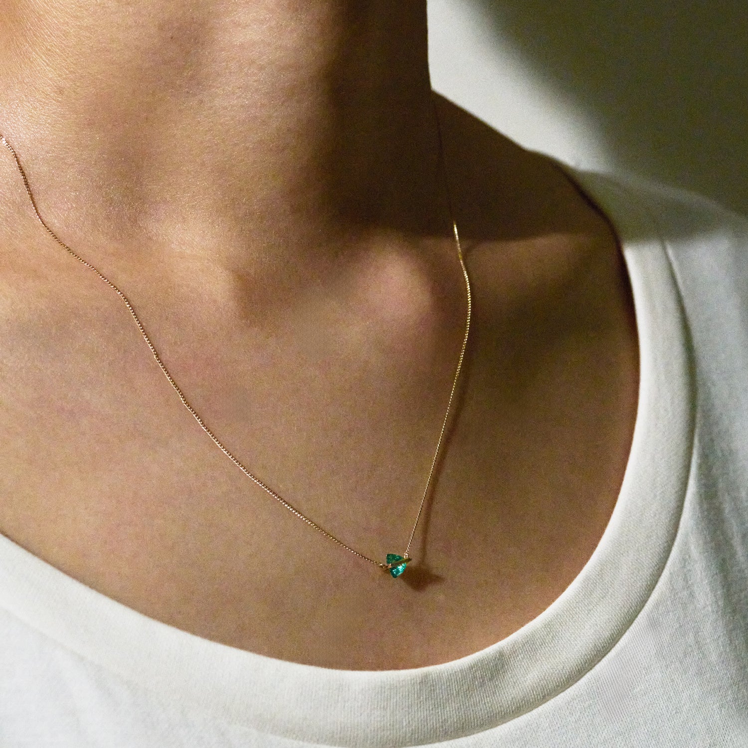 BAND NECKLACE EMERALD #3958
