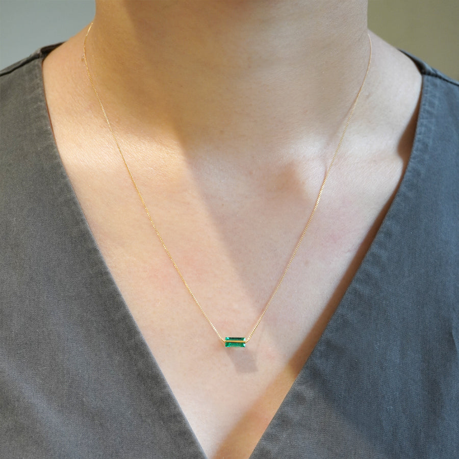 BAND NECKLACE EMERALD #3846