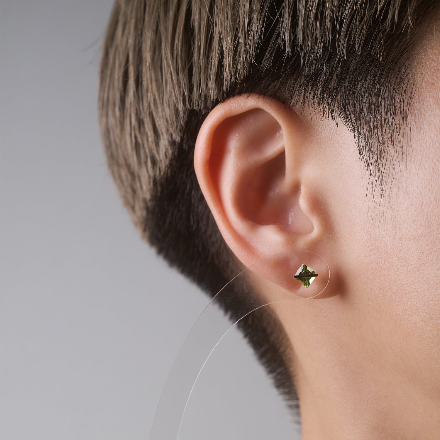 BAND EARRINGS PERIDOT #3938